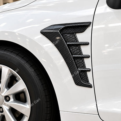 2x Carbon Fiber Look Car Side Fender