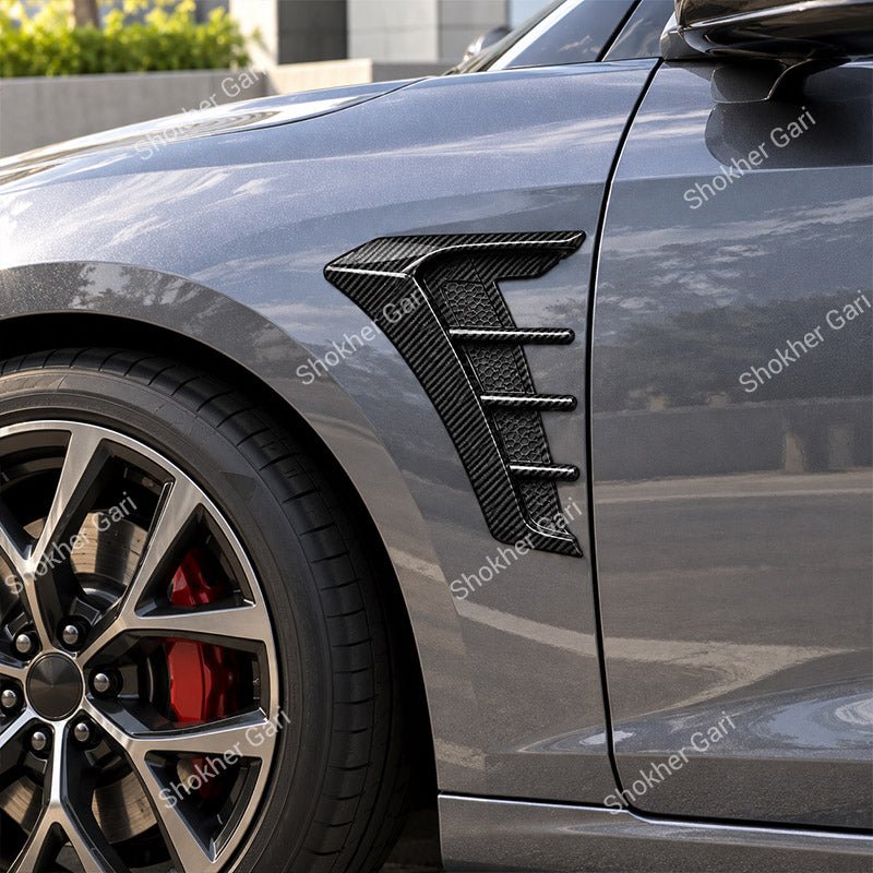 2x Carbon Fiber Look Car Side Fender