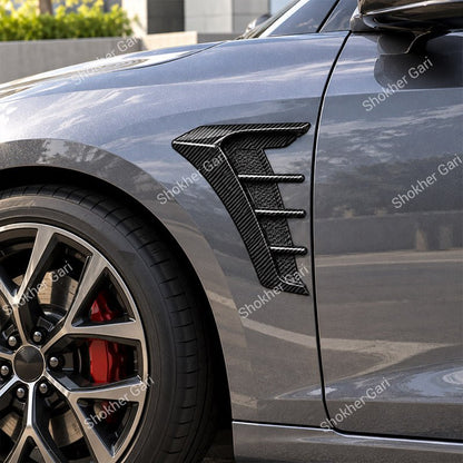 2x Carbon Fiber Look Car Side Fender
