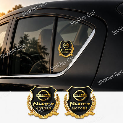 2pcs 3D Metal Car Styling Side Door Badge