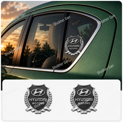 2pcs 3D Metal Car Styling Side Door Badge