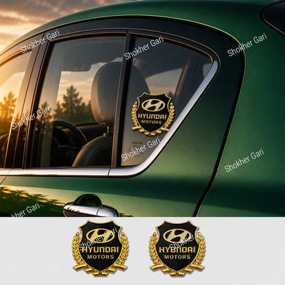 2pcs 3D Metal Car Styling Side Door Badge