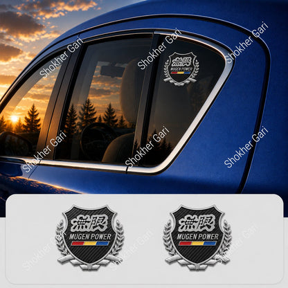 2pcs 3D Metal Car Styling Side Door Badge