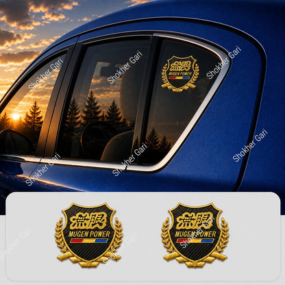 2pcs 3D Metal Car Styling Side Door Badge