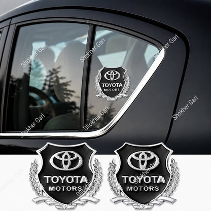 2pcs 3D Metal Car Styling Side Door Badge
