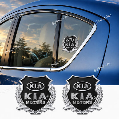 2pcs 3D Metal Car Styling Side Door Badge