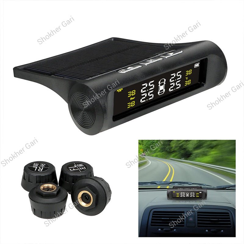 TPMS Car Tire Pressure Monitoring System (Solar Powered)