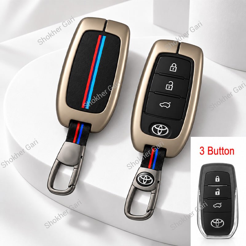 M/Y Zinc Alloy Key Cover Protection Metal Remote Cover For Toyota , Honda, Nissan, Mitsubishi,Hyundai, MG ,BMW Strong Key Cover