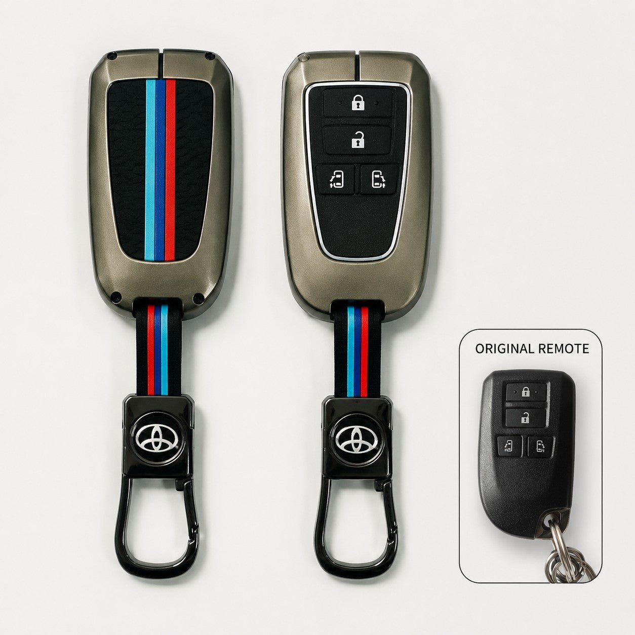 M/Y Zinc Alloy Key Cover Protection Metal Remote Cover For Toyota , Honda, Nissan, Mitsubishi,Hyundai, MG ,BMW Strong Key Cover