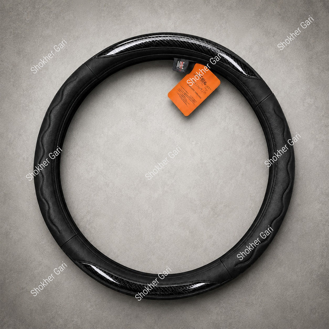 Half Carbon Web Steering Cover