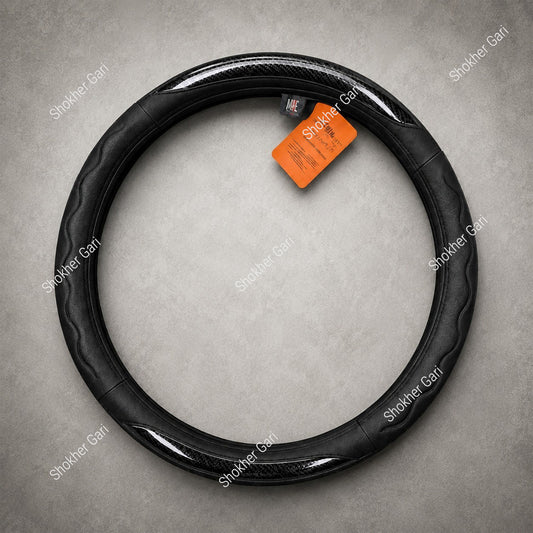 Half Carbon Web Steering Cover