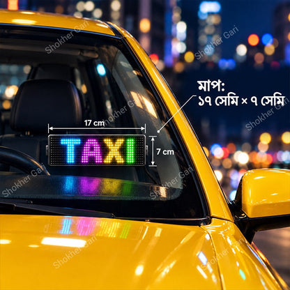 LED Car Sign Panel App &amp; Remote  Flexible  Display