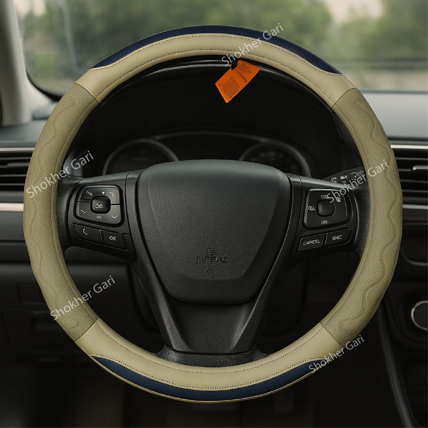 Half Carbon Web Steering Cover image 0