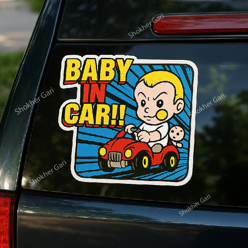 1pcs Baby in Sign Car Glass Sticker image 0