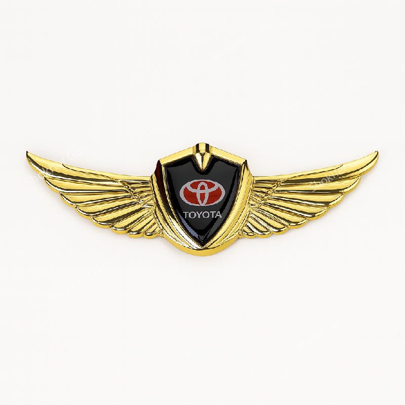 1pcs Car Body 3D Metal Logo Wings Sticker image