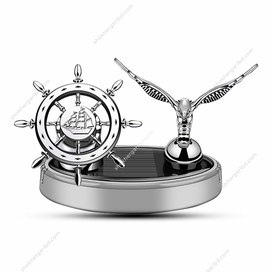 Eagle Boat Shape Aromatherapy Car Air Freshener - Silver image