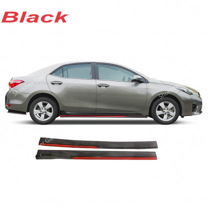 Universal Side Skirt Extension Rocker Plate Lip Black 5950 TK Carbon 7450 TK image 0