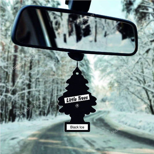 Black Ice Little Trees Air Freshener 6pcs Set Chinese Copy Version image 0