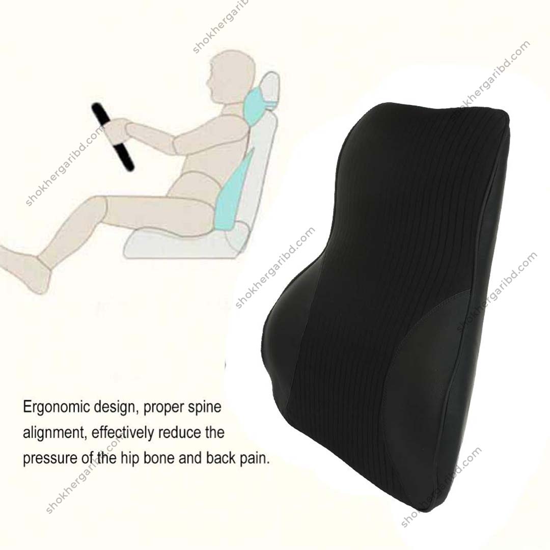Car Premium Liner Design Back Pillow Lumber Support image 4