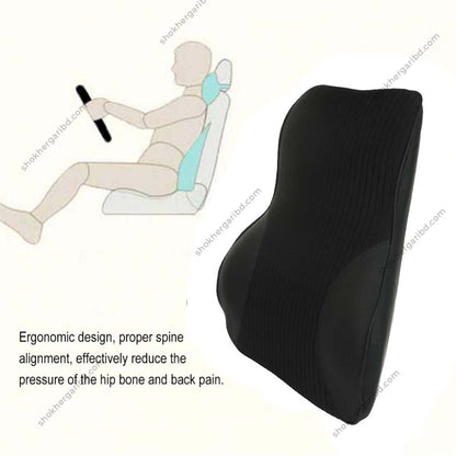 Car Premium Liner Design Back Pillow Lumber Support image 4