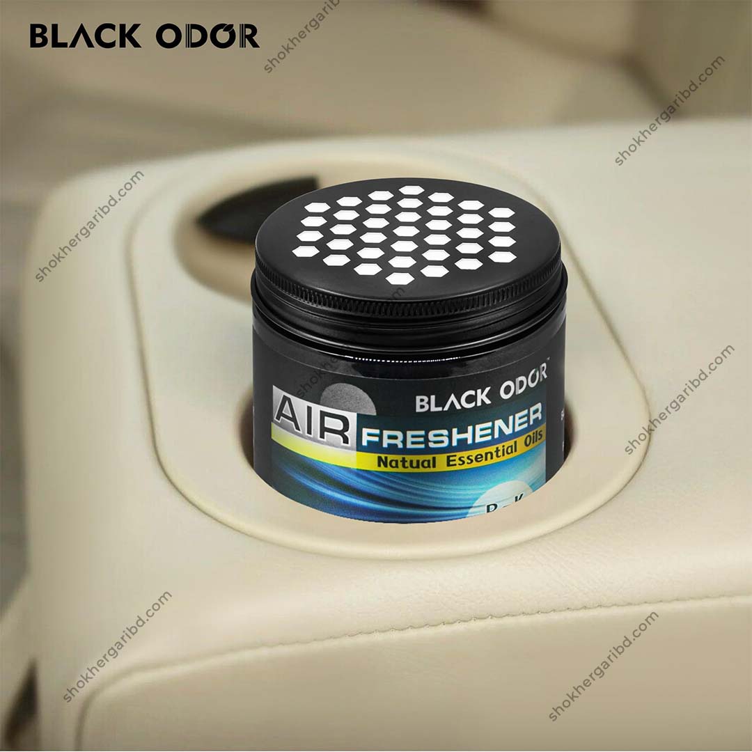 BLACK ODOR (Jelly type) Air Freshener Natural Essential Oils Scented Home, and Office image 2