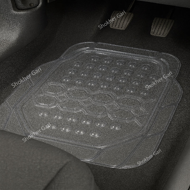 Universal transparent floor mat 5pcs set  image 1