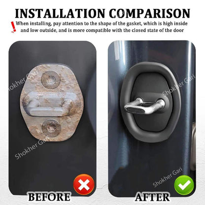 M/Y 4 pcs set Car Door Lock Protector Cover for Sound image 6