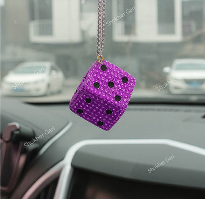 Stone Hanging Dice Car Showpiece For Mirro 1Pcs image 4