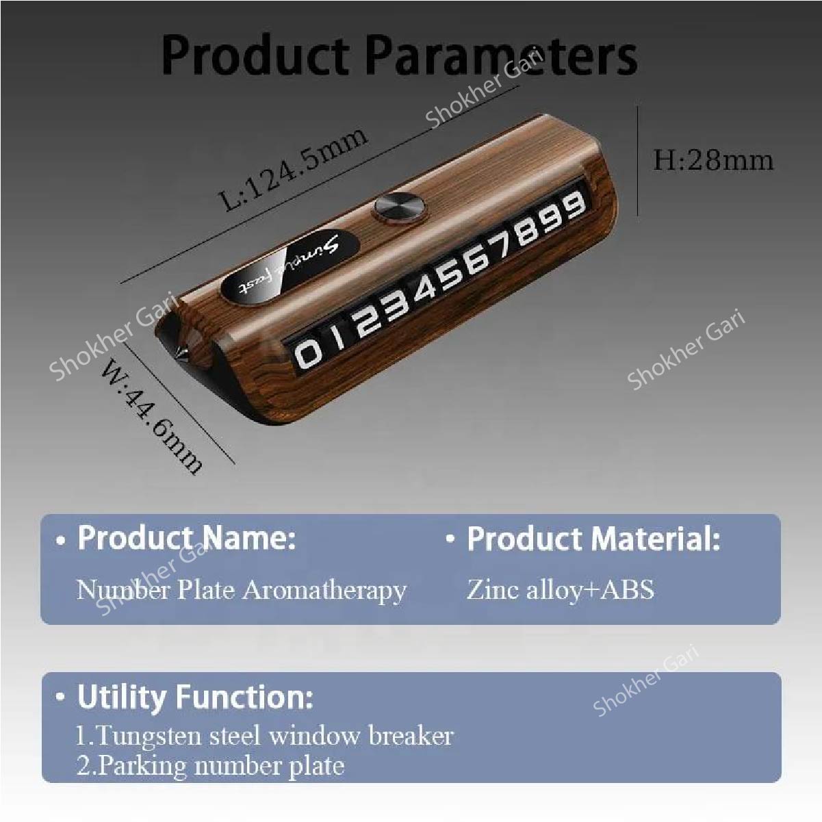 1pcs Window Breaker &amp; Temporary Car Parking Number image 4