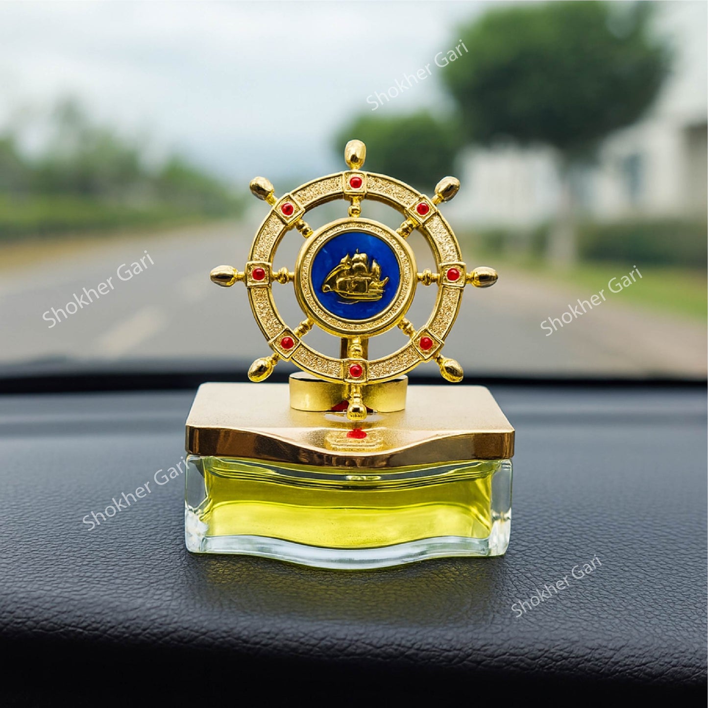 Ship Steering Shape Car Air Freshener image 5