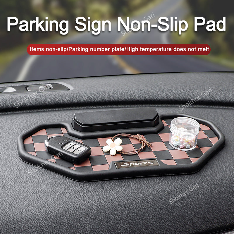 2 Color Corner Car Anti-Slip Mat - Brown image