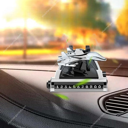 4 in 1 Airplane Shape, Car Air Freshener,  Phone Holder , Parking License Plate Safety image 5