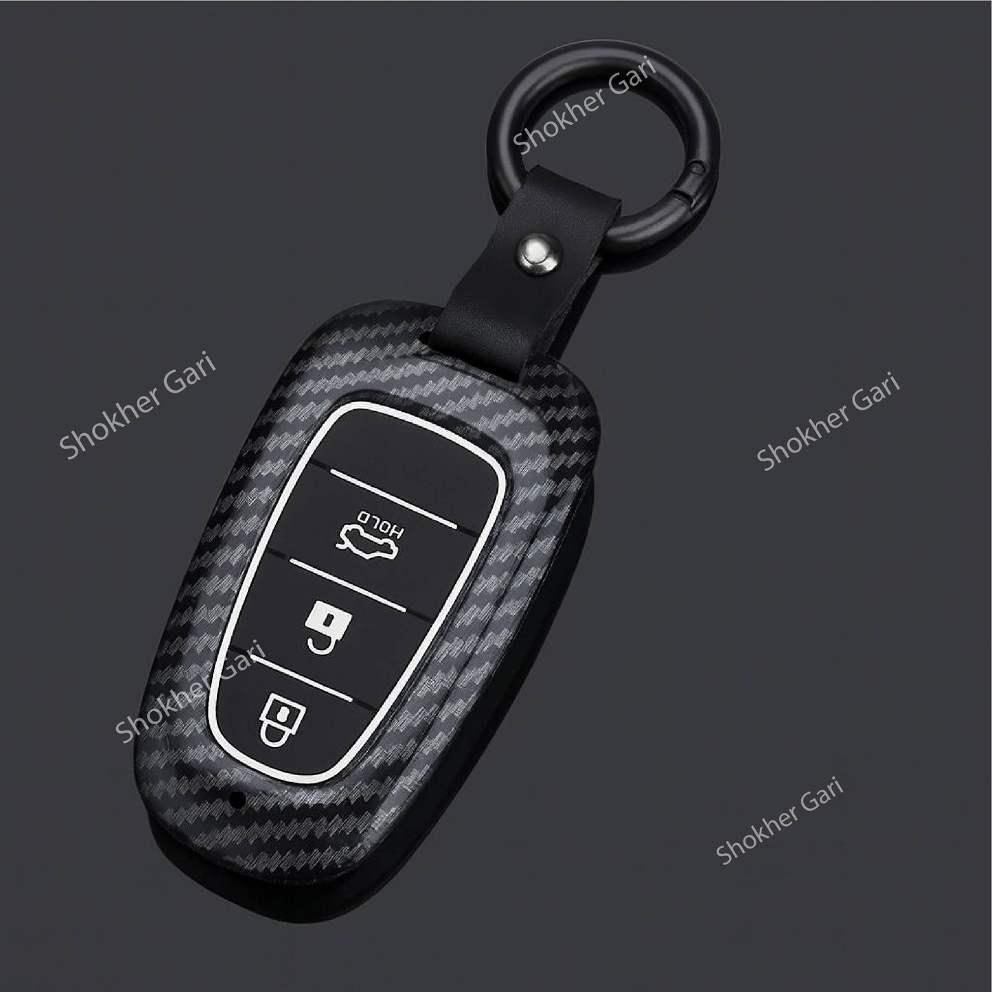 M/Y Carbon Fiber Remote Cover for Hyundai Tucson image 0
