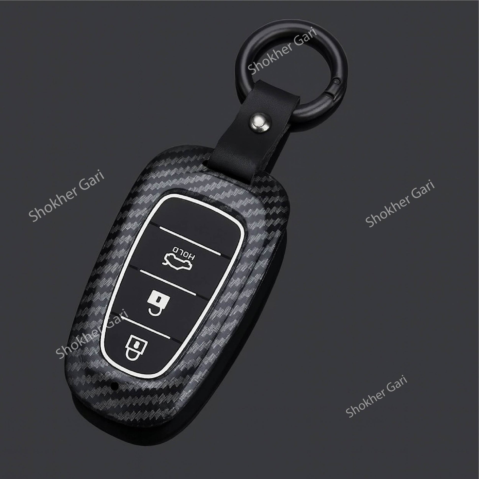 M/Y Carbon Fiber Remote Cover for Hyundai Tucson image 0
