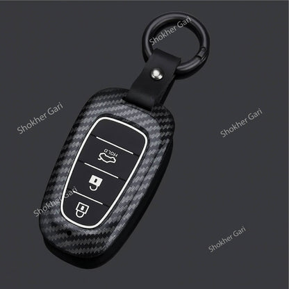 M/Y Carbon Fiber Remote Cover for Hyundai Tucson image 0