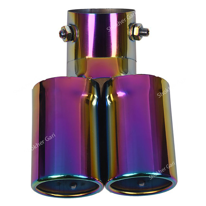 Exhaust Muffler Cap Stainless Steel 2 hole-4 (63C) image 5