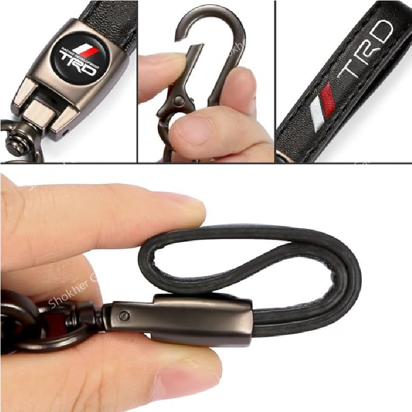 Luxury PU Leather Car Keyring image 6
