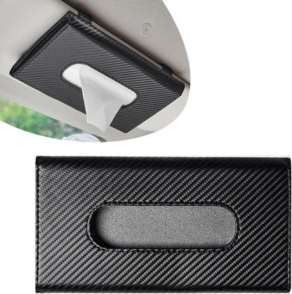 Carbon Fiber Car Sun Visor Tissue Box image 2