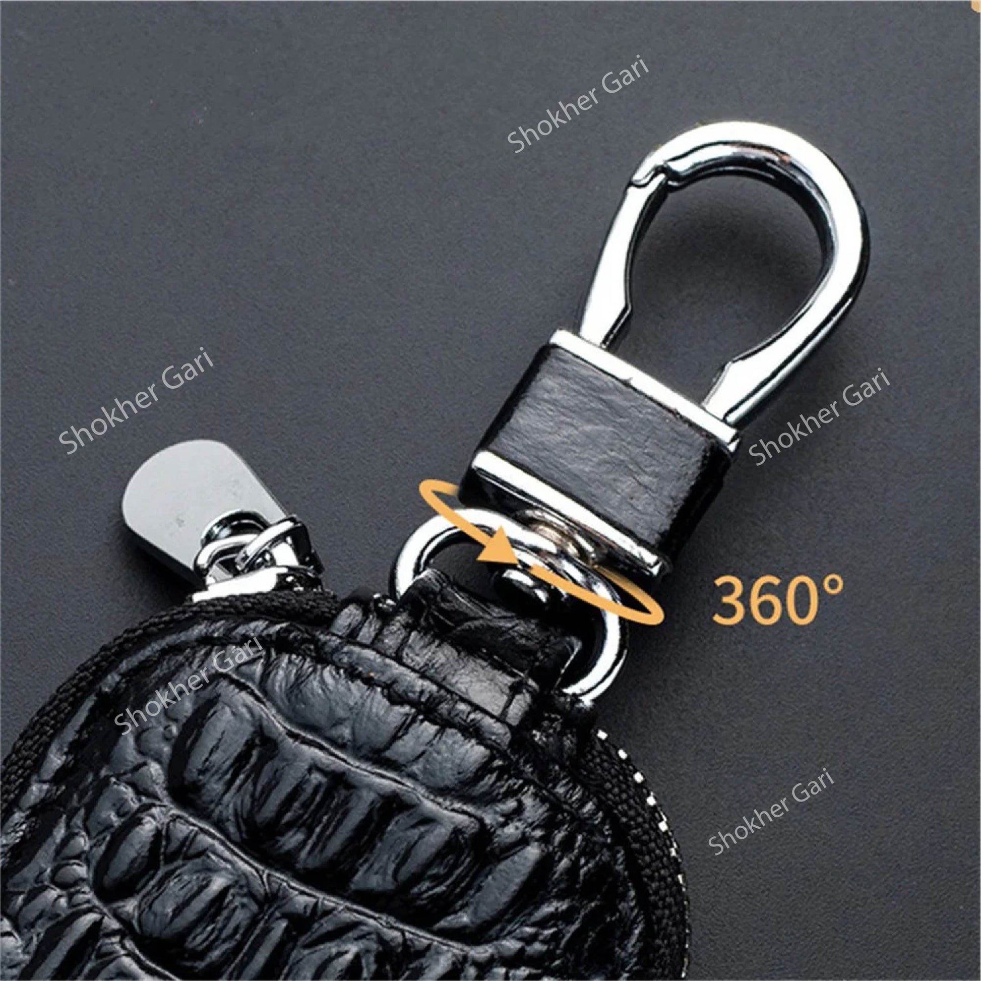 Crocodile Leather Key Holder image 3