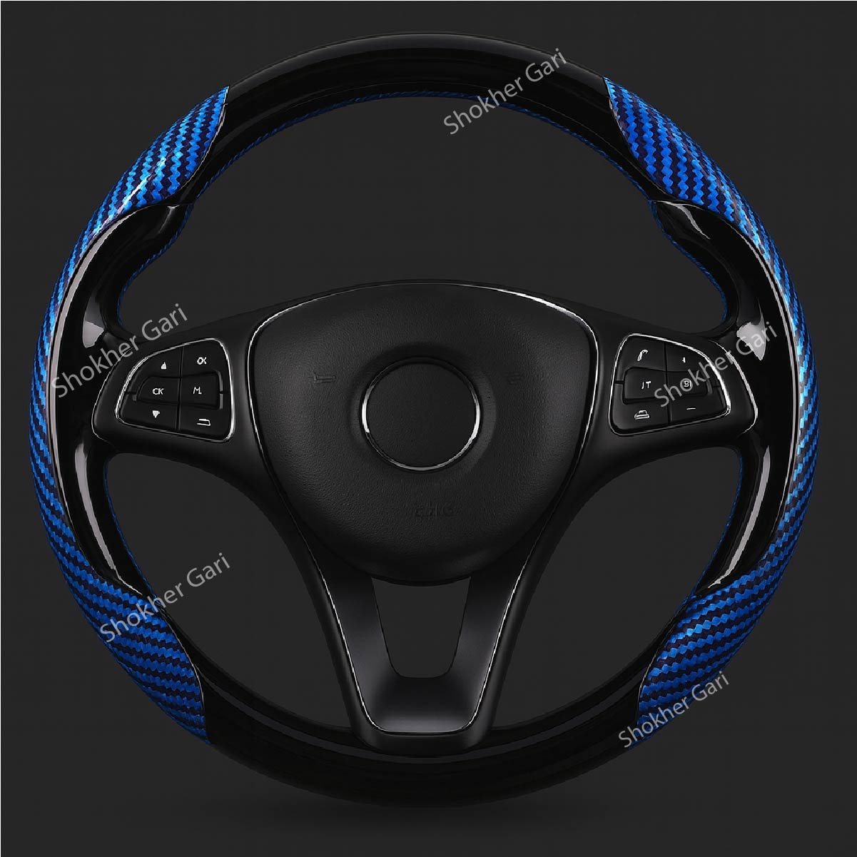 2pcs Laser Carbon Fiber Half Steering Cover image 6