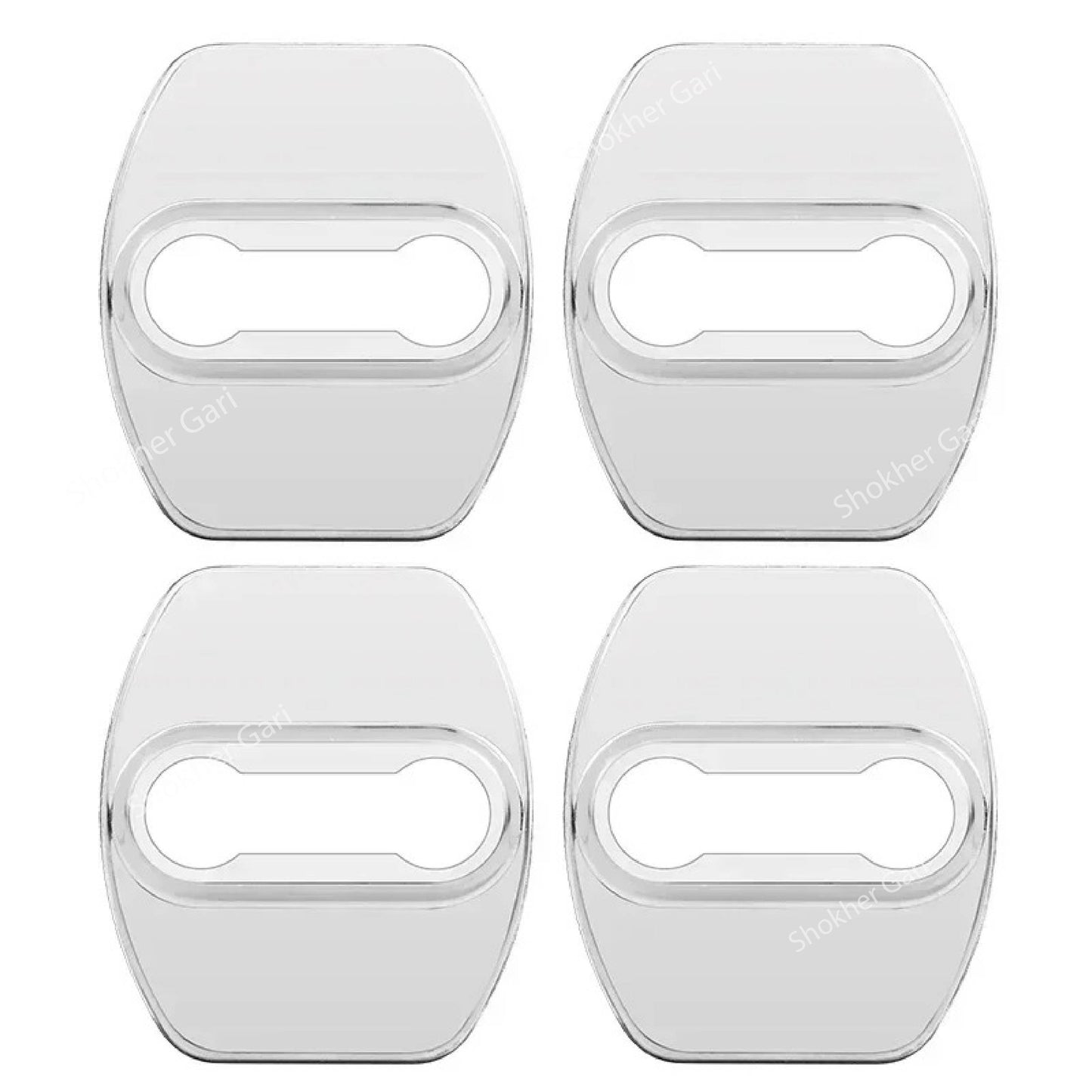 Metal 4Pcs Car Door Lock Protect Cover image 3