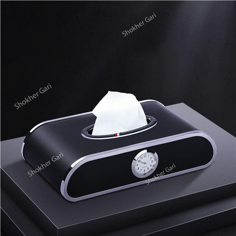 Car Tissue Box with Clock Number Plate image 3