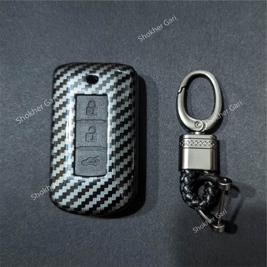 M/Y Carbon Fiber Remote Cover for Mitsubishi Outlander, Eclipe cross, Lancer image 0