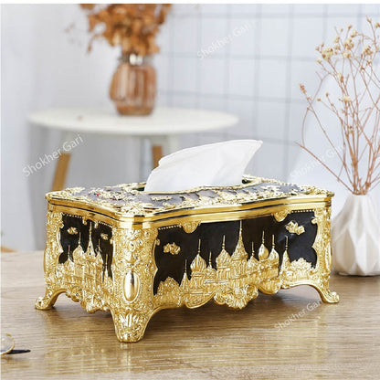 European Style Plastic Tissue Box - Black image