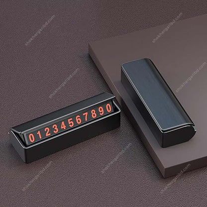 Temporary Parking Card Plastic Body Mobile Number Holder image 5