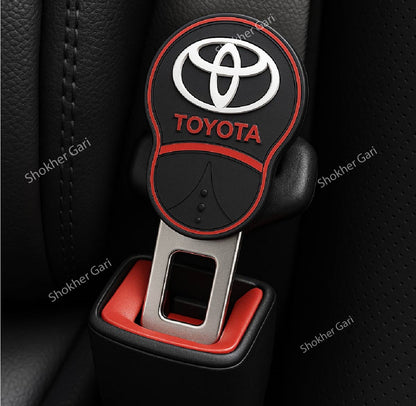 2pcs Toyota Red Seat belt Clip image 0