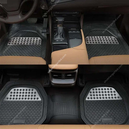 Car Universal Foil Style Floor Mat 5Pcs Set image 0