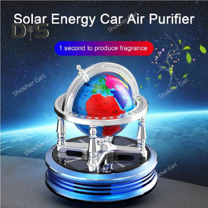 World Map Car Solar Perfume - Blue image