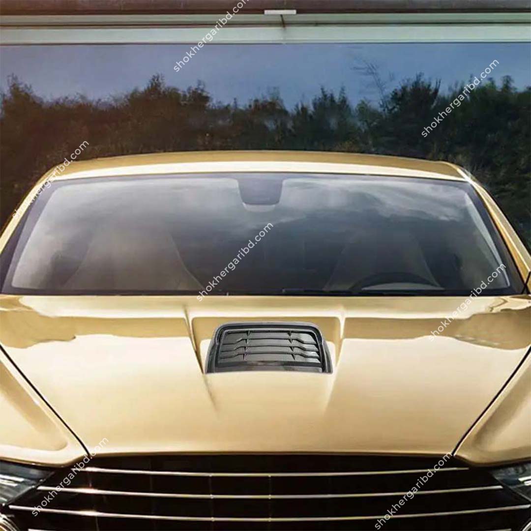 Car Bonnet Hood Fake Air Vent Modification Carbon Fiber Style image 2