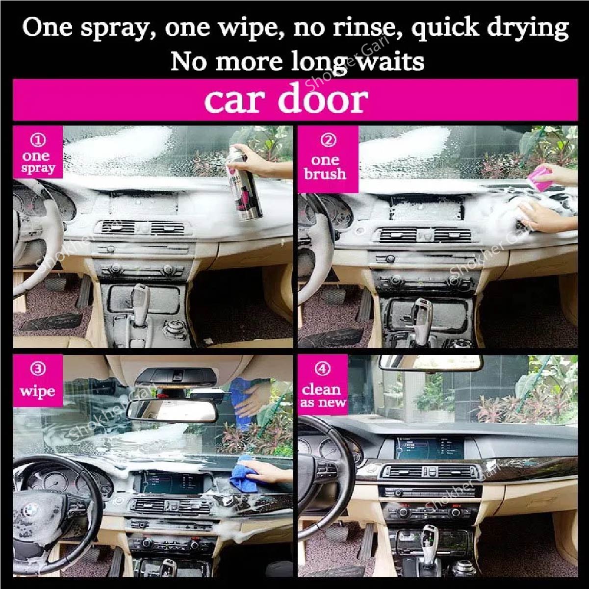 Flamingo Foam Multi Purpose Cleaner (650ml) image 2